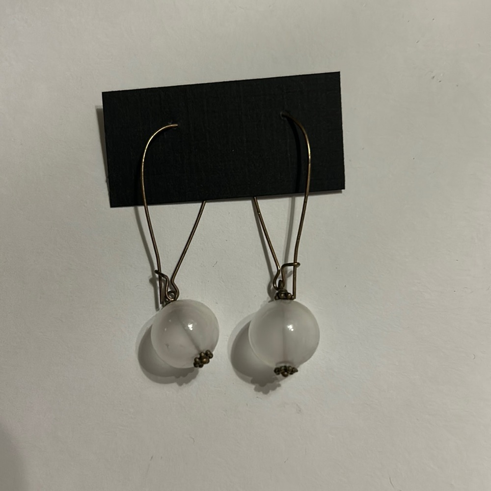 Bead hoop earrings